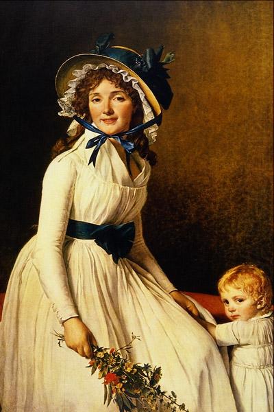 Jacques-Louis David Portrait of Madame Seriziat and her son china oil painting image